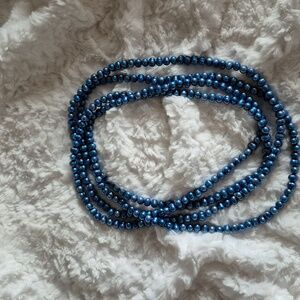 Ocean Blue Freshwater Pearl Strand 39”